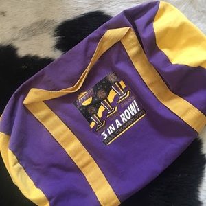 lakers gym bag